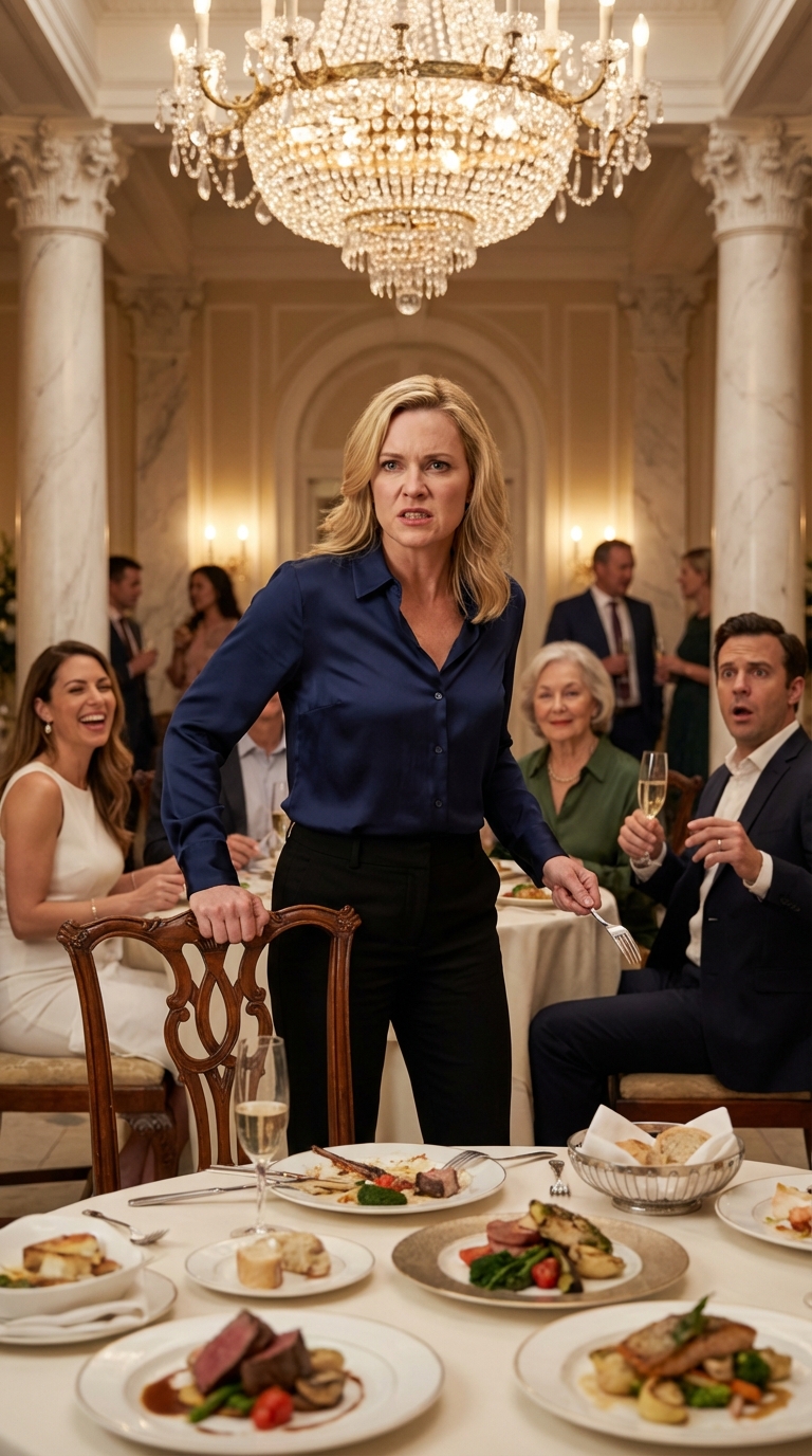 „Du bist eine Frau, setz dich!“ – Der neue Freund meiner Schwester machte sich beim Abendessen über mich lustig, und alle lachten… bis…