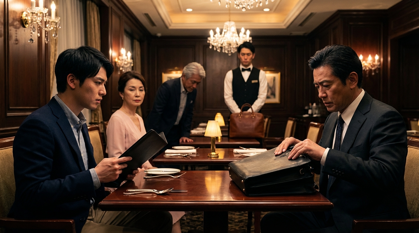 Im Restaurant klirrte mein Bruder mit seinem Glas und sagte: ‘Auf die Familie, alle außer Liam. Er ist adoptiert.’ Alle lachten. Dann stellte der Server den schwarzen Ordner vor mich: 3.270 Dollar für den ganzen Tisch. Ich schob es zurück und sagte: ‘Schreib es auf den Namen meines Bruders, er hat die Reservierung gemacht.’ Sein Lächeln verschwand… Und dann kam der Manager herüber.