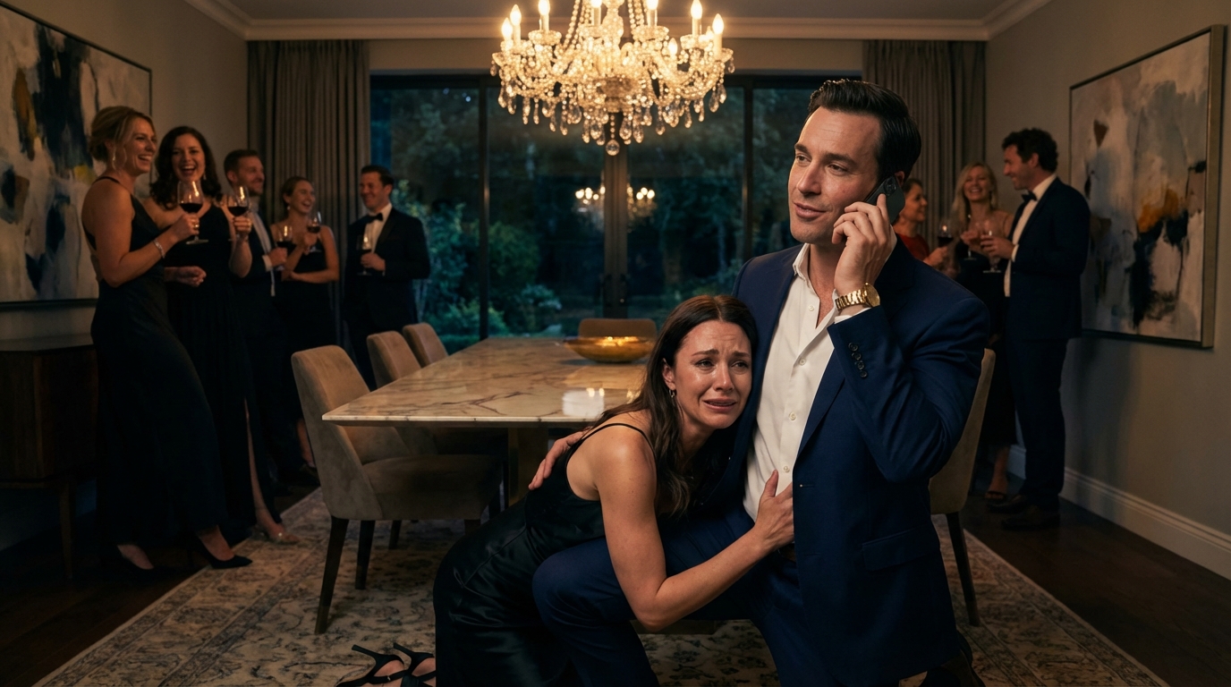 Das Abendessen wurde zu einer Aufführung, und ich war der Witz. Meine Frau packte mein Knie und flüsterte durch die Zähne: “Bring die Familie nicht in Verlegenheit.” Der reiche neue Freund meiner Schwägerin hob sein Glas. “Also… Was machst du überhaupt?” lachte er – und der ganze Tisch folgte ihm. Ich behielt mein Lächeln, schwieg… Bis er mit seiner Firma prahlte. Ich habe mein Handy herausgeholt und einen Anruf getätigt. Das Lachen verstummte in der Luft – weil sein Chef antwortete… und begrüßte mich namentlich.