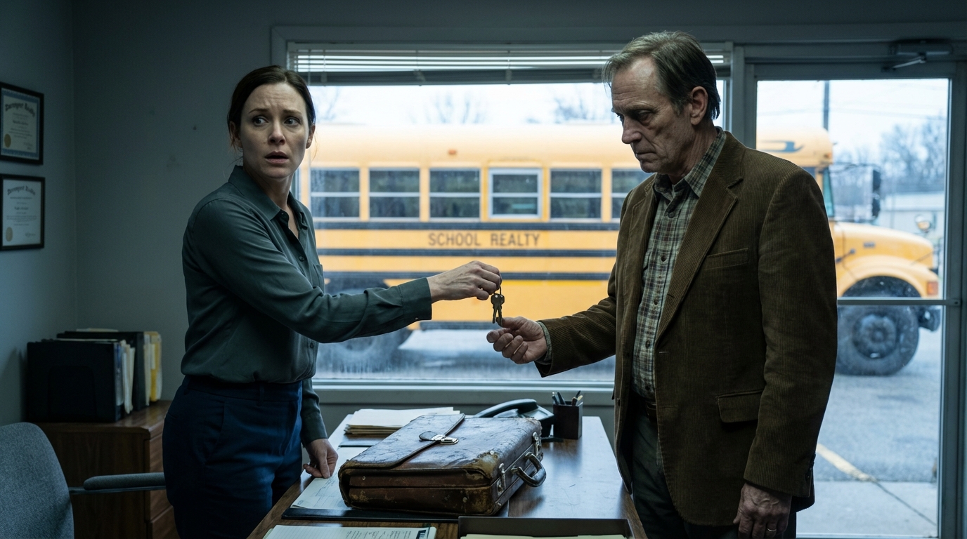 Eines Morgens, auf dem Weg zum Immobilienbüro meiner Schwester, gab ich meinen Platz für einen älteren Mann im Bus ab und half ihm, sich zu stabilisieren, als die Fahrt ruckte. Er dankte mir – zu höflich, fast so, als würde er mich studieren. Als ich ausstieg, hörte ich Schritte hinter mir. Er war da. Immer noch lächelnd. “Würdest du etwas dagegen haben, wenn ich mitkomme?” fragte er ruhig, als wäre es das Normalste der Welt. Irgendetwas daran ließ meine Haut kribbeln, aber ich nickte trotzdem. Im Büro, in dem Moment, als meine Schwester ihn sah, wich ihr alle Farbe aus dem Gesicht. Ihre Lippen öffneten sich, aber kein Laut kam heraus. Dieser alte Mann war… diejenige, von der sie gehofft hatte, dass ich sie nie treffen würde.