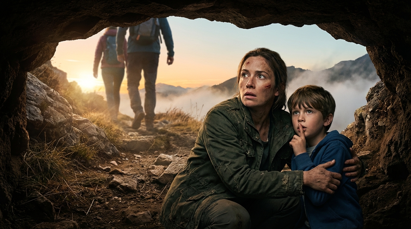 Keine Vorwarnung. Kein Streit. Nur eine Familienwanderung, die zum Albtraum wurde. Meine Eltern und meine Schwester ließen mich und meinen Sechsjährigen im Stich, als es brenzlig wurde. Schmerzen verschwammen vor meinen Augen, doch die Stimme meines Sohnes war ruhig: „Mama … bleib still. Bitte.“ Wir stellten uns tot, bis sie endlich weg waren. Dann flüsterte er die Worte, die er von meiner Schwester gehört hatte – Worte, die mir klar machten, dass dies kein Unfall war. Es war geplant.