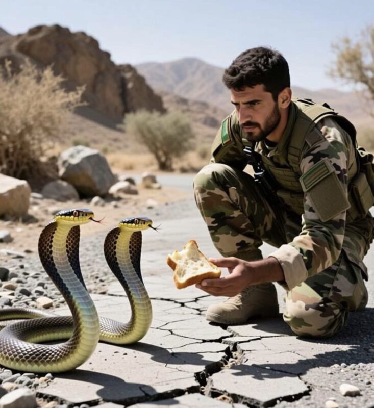 Zum Zeitvertreib fütterte der Soldat die Schlangenjungen… Er ahnte nicht, dass sich diese scheinbar sinnlose Freundlichkeit eines Tages zu seiner Rettung entwickeln würde.