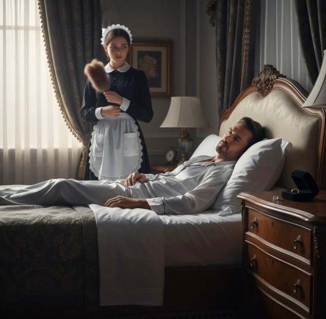 Der reiche CEO tat so, als würde er schlafen, um zu sehen, wie seine schüchterne Haushälterin reagieren würde — Dann erstarrt er, als er sieht, was sie tut…