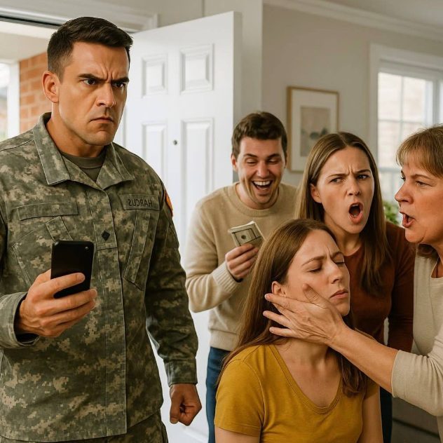 Meine Schwiegermutter ohrfeigte mich und meine Schwägerin spuckte mich an — bis die Tür aufging und ihr schlimmster Albtraum hereinkam…