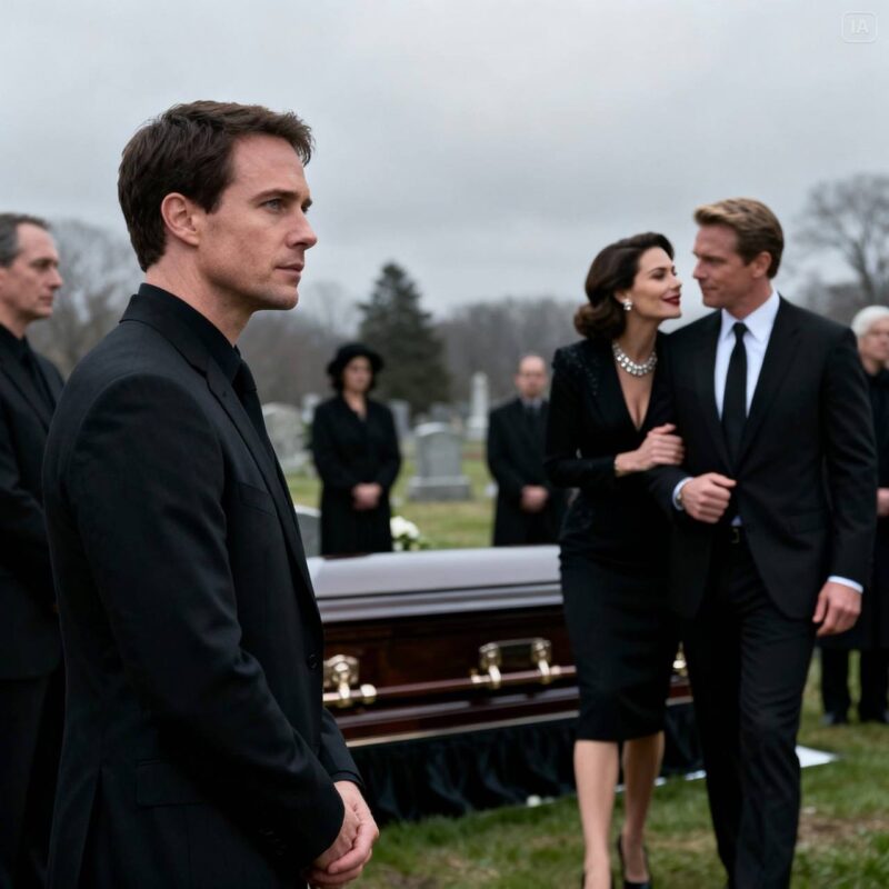 Vor sieben Jahren verließ mich die Frau, die ich heiraten sollte, für meinen wohlhabenden Bruder.Heute, bei der Beerdigung unseres Vaters, kam er stolz mit ihr am Arm herein, geschniegelt und selbstgefällig.Sie beugte sich näher zu mir und flüsterte, dass sie gewonnen habe – dass ich immer noch arm sei.Ich zuckte nicht zusammen.Ich erhob nicht die Stimme.Ich lächelte nur und antwortete: „Du solltest das Testament lesen.“.Eine Stunde später räusperte sich der Anwalt und begann.In diesem Moment wich das Selbstvertrauen aus ihren Gesichtern – denn alles, was sie zu besitzen glaubten, hatte bereits den Besitzer gewechselt.