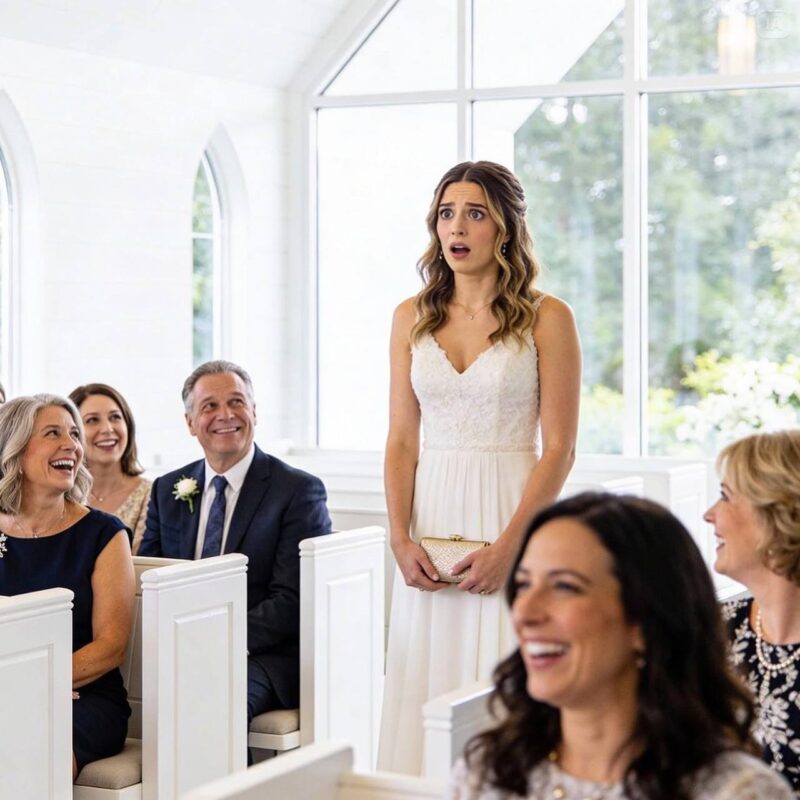 Bei der Hochzeit meiner Schwester blieb mein Platz leer.Meine Eltern kicherten: „Ups, ich glaube, wir haben uns verzählt.“Alle lachten über mich – bis ich wegging und etwas tat, das ihre Gesichter vor Schock erblassen ließ.