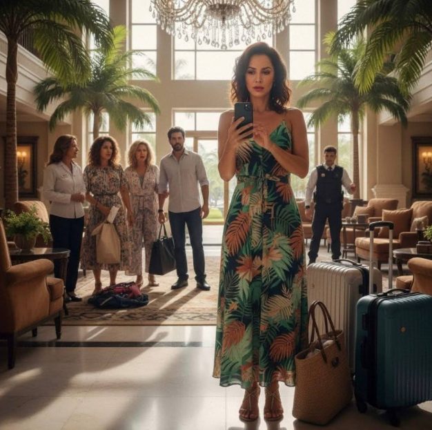 Rache im Luxushotel: Als die im Foyer verlassenen Ehefrau die Kreditkarte nutzte, um sich an der Familie zu rächen, die sie demütigte.