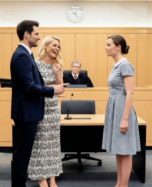 Während unserer Scheidungsverhandlung verspottete mein Ex-Mann mein Secondhand-Kleid – Minuten später ging ich mit einem Erbe davon, das er niemals erreichen könnte.