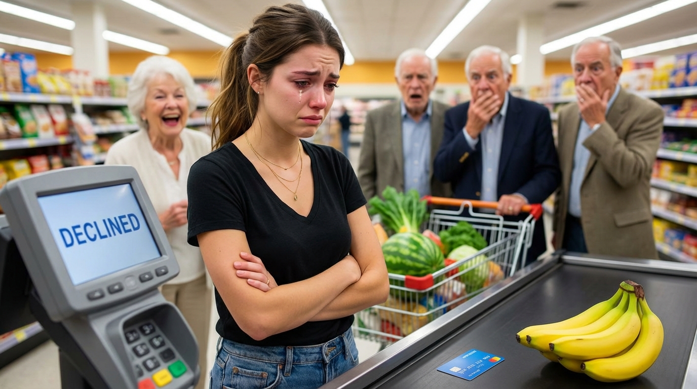 Die Kassiererin flüsterte: „Ihre Karte wurde abgelehnt.“Jemand hinter mir lachte.Ich lächelte und sagte nichts – denn ich war nicht pleite.Ich war fertig.Fertig damit, für Menschen zu bezahlen, die mich schlugen, mich bestahlen und es dann Liebe nannten.Später an diesem Abend klingelte mein Telefon.„Warum ist die Zahlung nicht durchgegangen?“Ich antwortete leise: „Sie wird es nie wieder.“Diesmal ist die Rechnung nicht meine – und sie werden bald herausfinden, wessen sie ist.
