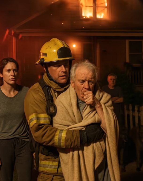 Mein älterer Nachbar ließ niemals jemanden in sein Haus. Als die Feuerwehrleute ihn hinaustrugen, erfuhr ich den Grund – und er brannte sich für immer in mein Gedächtnis ein.