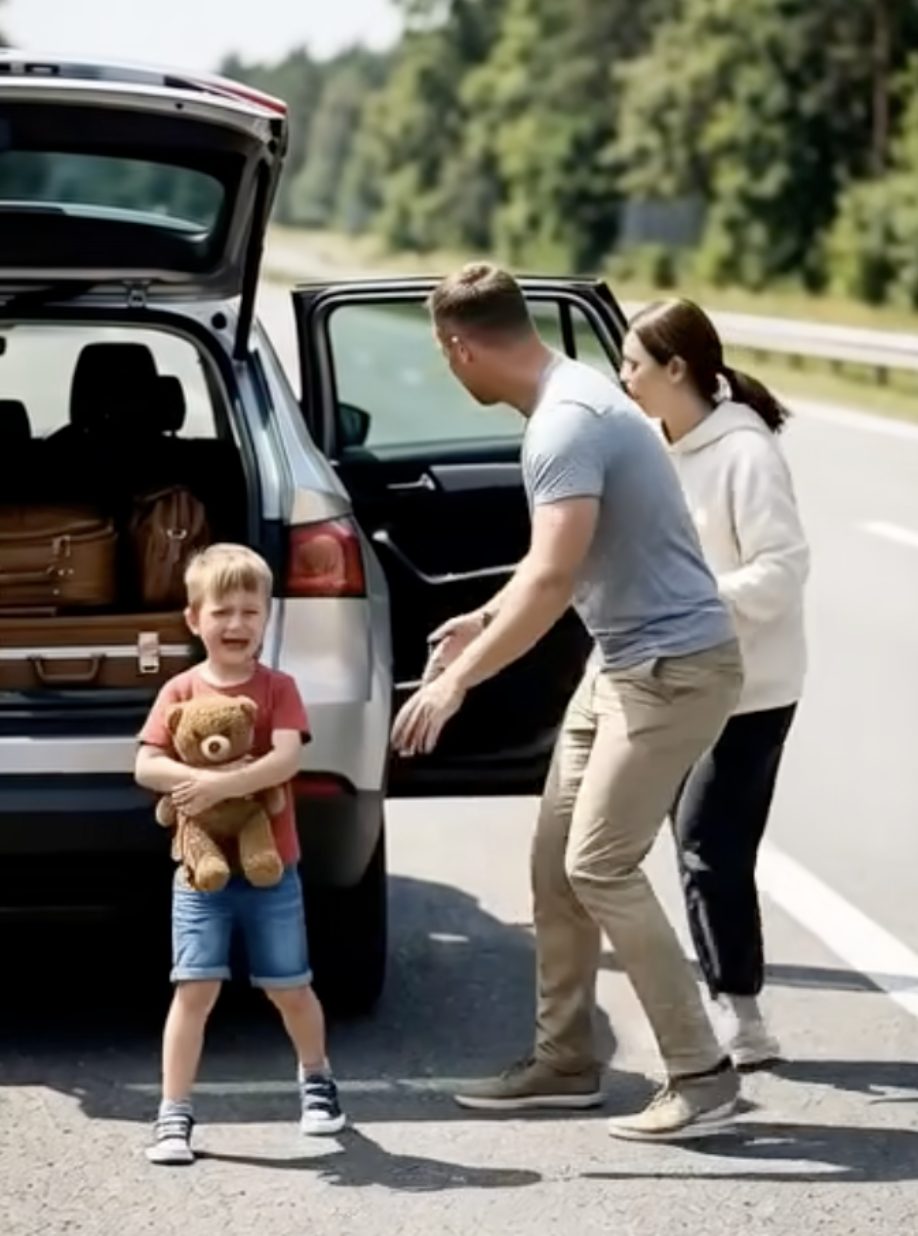 Nur zehn Minuten nach Beginn unseres Roadtrips hielt mein Mann plötzlich an und schrie: „Steig aus!“ Dann zerrte er mich und unseren vierjährigen Sohn an den Rand der Autobahn. Ich dachte, er hätte den Verstand verloren – bis ich sah, was im Auto fehlte.
