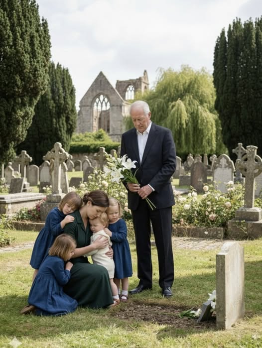 Ein wohlhabender Vater glaubte, sein einziger Sohn sei für immer verloren – bis er auf dem Friedhof einer Frau und vier Kindern mit den Augen seines Sohnes begegnete. Was danach geschah, zwang ihn zu einer unmöglichen Entscheidung.