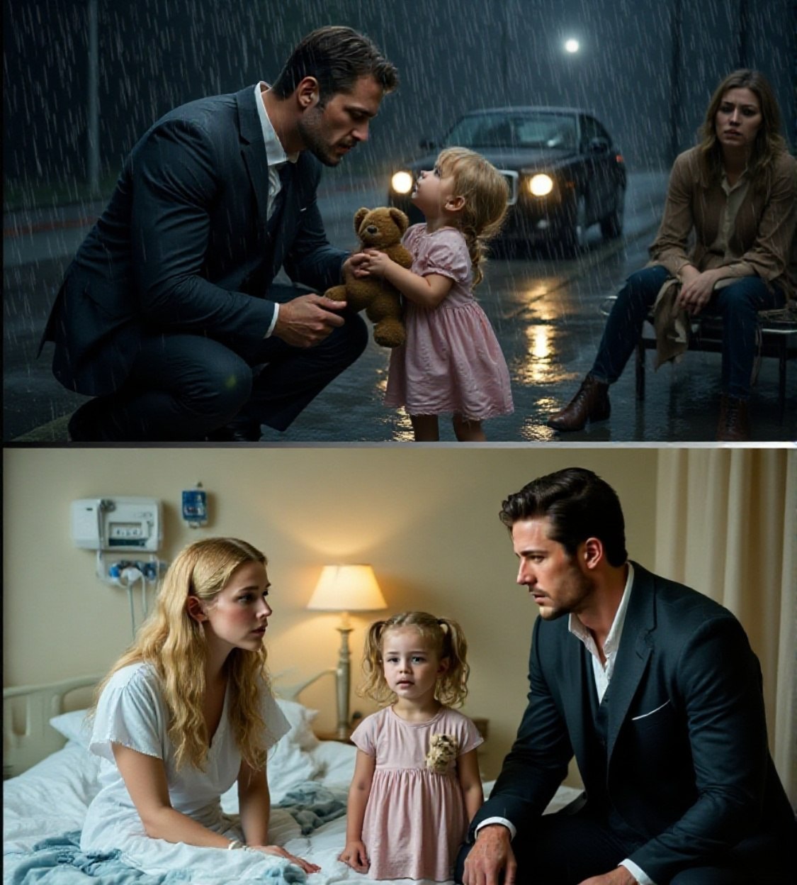 Das kleine Mädchen zeigte auf einen wohlhabenden Fremden: ‚Weine nicht, Mama. Vielleicht wird uns dieser Mann helfen…‘