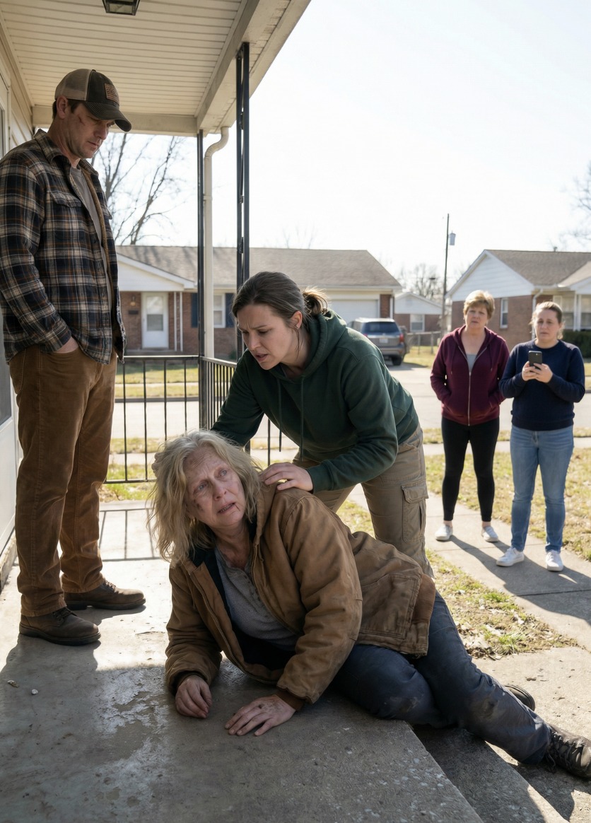 Mein Schwiegersohn schlug mich mit einem Fausthieb zu Boden. Meine Tochter zerrte mich an den Haaren nach draußen, während die Nachbarn zusahen. „Raus hier, es geht um drei Millionen“, sagte sie. Sie glaubten, niemand würde eingreifen. Doch jemand wählte den Notruf. Als die Polizei eintraf, brach ihr ganzes Leben in sich zusammen.