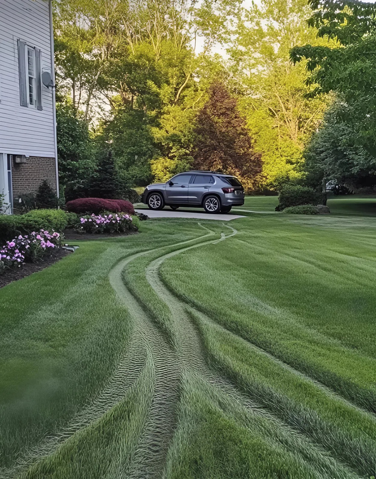Meine Nachbarin hatte sich angewöhnt, jeden Tag mit dem Auto über meinen Rasen zu fahren, um den Weg zu ihrem Haus zu verkürzen: das ist die Lektion, die ich ihr erteilt habe