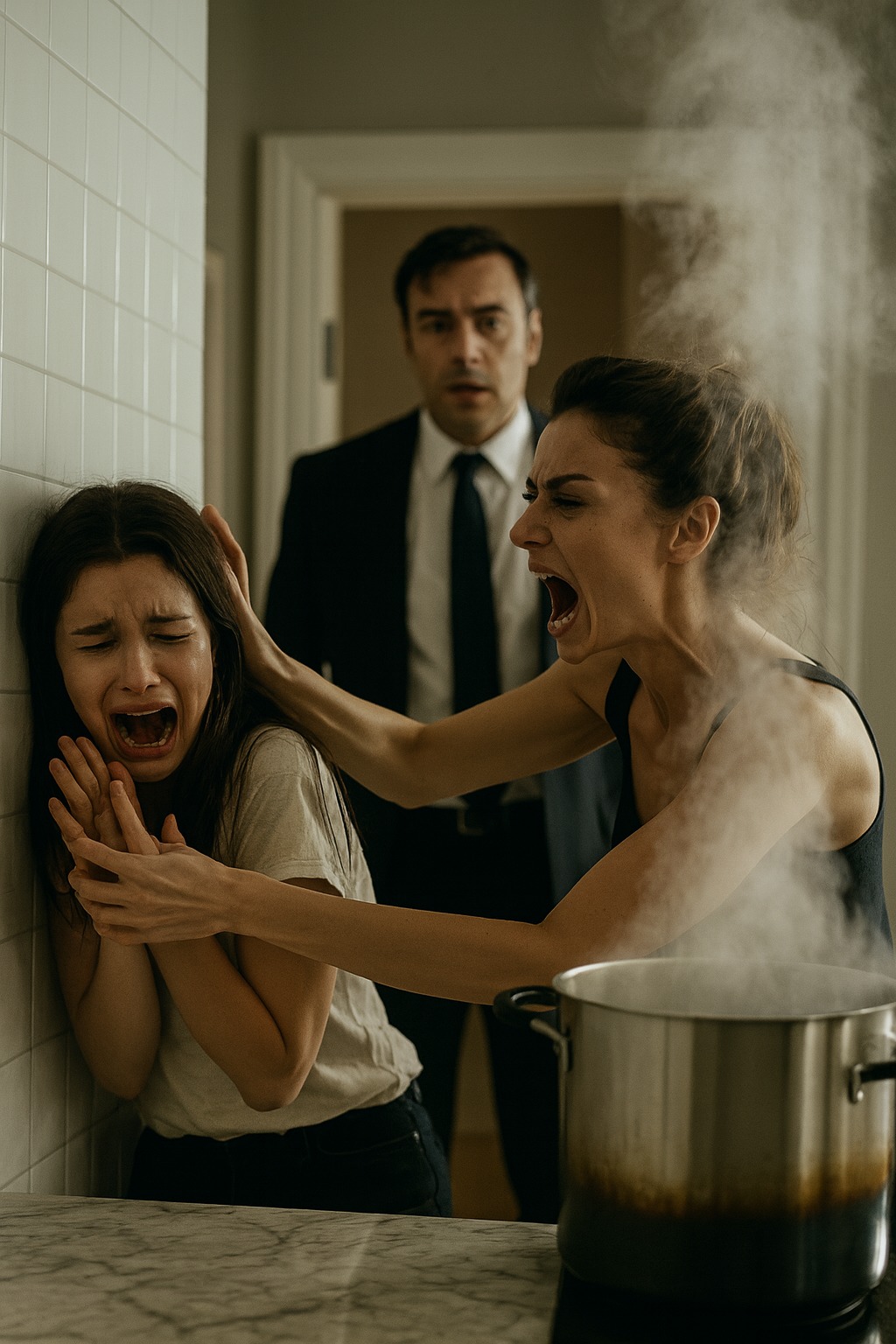 Als ich die Küche betrat, sah ich eine Szene, die mir das Blut in den Adern gefrieren ließ: Meine Schwester stand über meiner Frau, als wäre sie bereit, jeden Moment auszurasten Source: https://81hiphop.com/als-ich-die-kueche