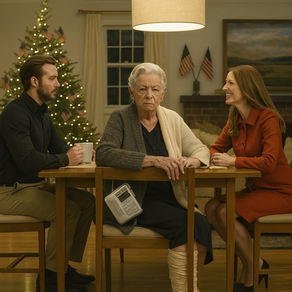 IcIch kam hinkend zum Weihnachtsessen, mein Fuß in Gips – das Ergebnis eines „kleinen Vorfalls“ ein paar Tage zuvor, als nur meine Schwiegertochter und ich zu Hause gewesen waren. Kaum hatte ich den Raum betreten, ließ mein Sohn ein kaltes, kurzes Lachen hören und sagte: „Meine Frau will nur, dass du daraus lernst, Mama.“ Er hatte keine Ahnung, dass die Türklingel, die direkt danach ertönte, von den Behörden stammte, die ich selbst gerufen hatte – und ab diesem Moment nahm der gesamte Abend eine völlig andere Richtung.h kam hinkend zum Weihnachtsessen, mein Fuß in Gips – das Ergebnis eines „kleinen Vorfalls“ ein paar Tage zuvor, als nur meine Schwiegertochter und ich zu Hause gewesen waren. Kaum hatte ich den Raum betreten, ließ mein Sohn ein kaltes, kurzes Lachen hören und sagte: „Meine Frau will nur, dass du daraus lernst, Mama.“ Er hatte keine Ahnung, dass die Türklingel, die direkt danach ertönte, von den Behörden stammte, die ich selbst gerufen hatte – und ab diesem Moment nahm der gesamte Abend eine völlig andere Richtung.– das Ergebnis eines „kleinen Vorfalls“ ein paar Tage zuvor, als nur meine Schwiegertochter und ich zu Hause gewesen waren. Kaum hatte ich den Raum betreten, ließ mein Sohn ein kaltes, kurzes Lachen hören und sagte: „Meine Frau will nur, dass du daraus lernst, Mama.“ Er hatte keine Ahnung, dass die Türklingel, die direkt danach ertönte, von den Behörden stammte, die ich selbst gerufen hatte – und ab diesem Moment nahm der gesamte Abend eine völlig andere Richtung.