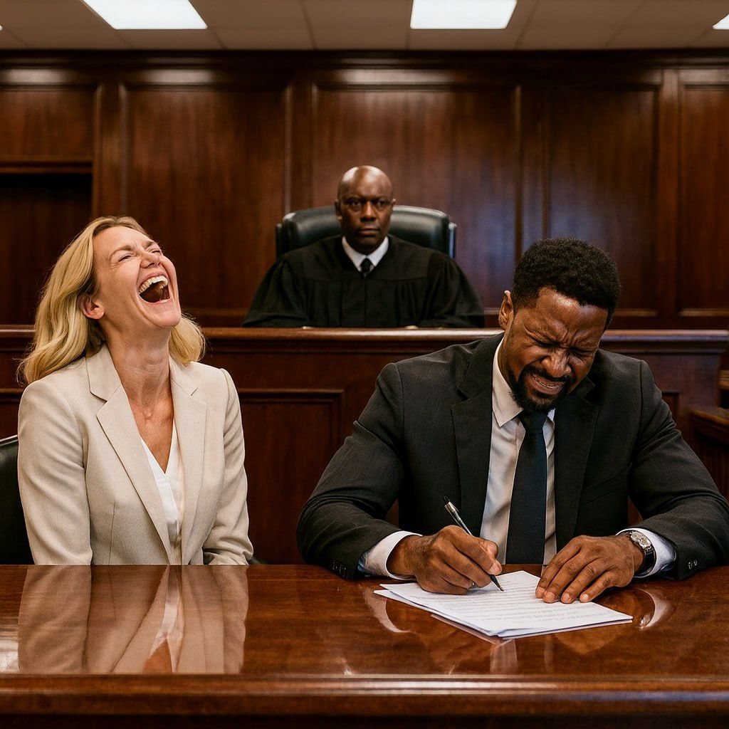 Als sie die Scheidungspapiere unterschrieb, nannte sie ihn „schwarzer Abschaum“… doch dann las der Richter etwas vor, das alles veränderte.