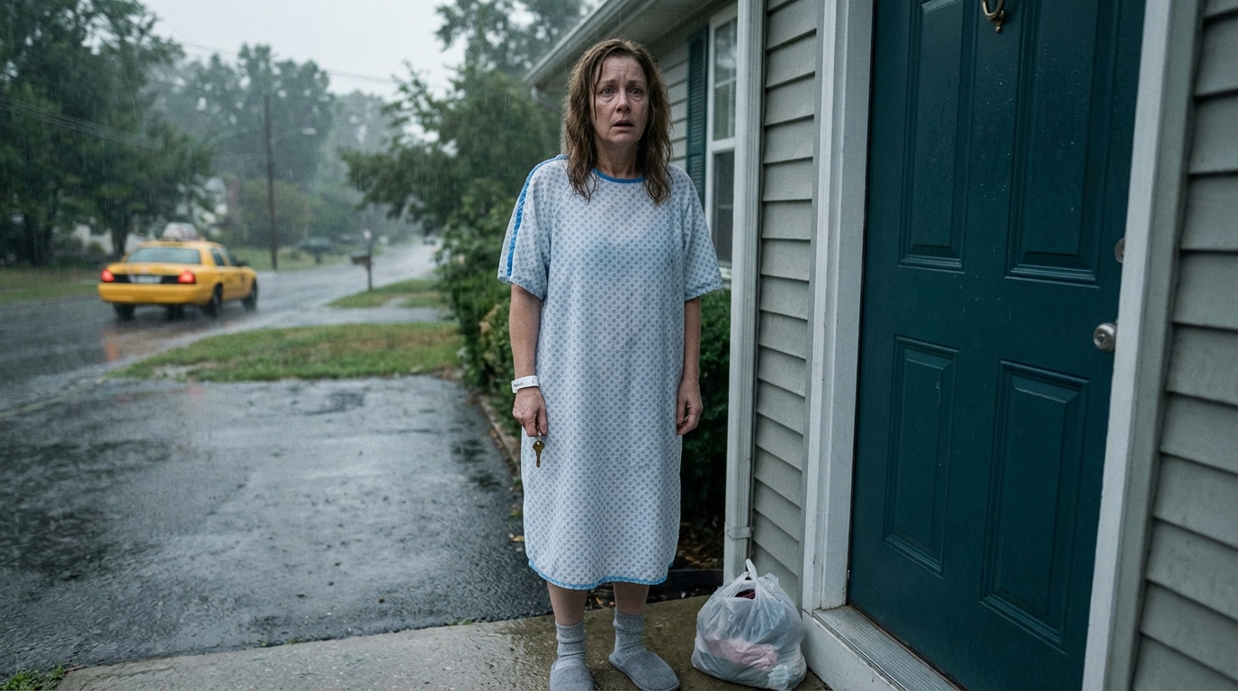 Mein Sohn vergaß, mich aus dem Krankenhaus abzuholen, obwohl ich ihn zehnmal angerufen hatte. Aus Angst, dass etwas Schlimmes passiert sein könnte, ignorierte ich die Schmerzen meiner Verletzungen, nahm ein Taxi nach Hause – und stellte fest, dass die Schlösser ausgetauscht worden waren. An der Tür hing ein Zettel: „Komm nicht zurück. Für Schmarotzer ist hier kein Platz.“ Ich weinte nicht. Ich stritt nicht. Denn mein verstorbener Mann hatte mir eine letzte geheime Waffe hinterlassen – und ich war bereit, alles zu verändern.