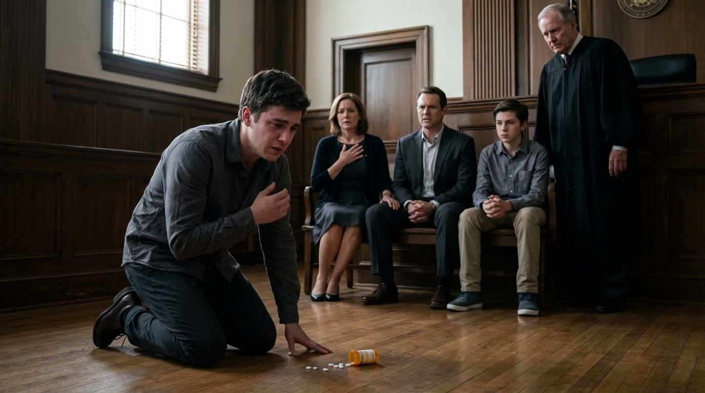 „Teilen ist wichtig“, sagten meine Eltern beiläufig, während meine Schwester mir mal wieder meine Epilepsietabletten stahl und mir sagte, ich solle nicht so überreagieren wegen meiner „Krankheit“. Doch als ich mitten in unserer Erbschaftsanhörung vor dem Familiengericht zusammenbrach, rief der Richter sofort einen Arzt – und was die Ärzte vorfanden …