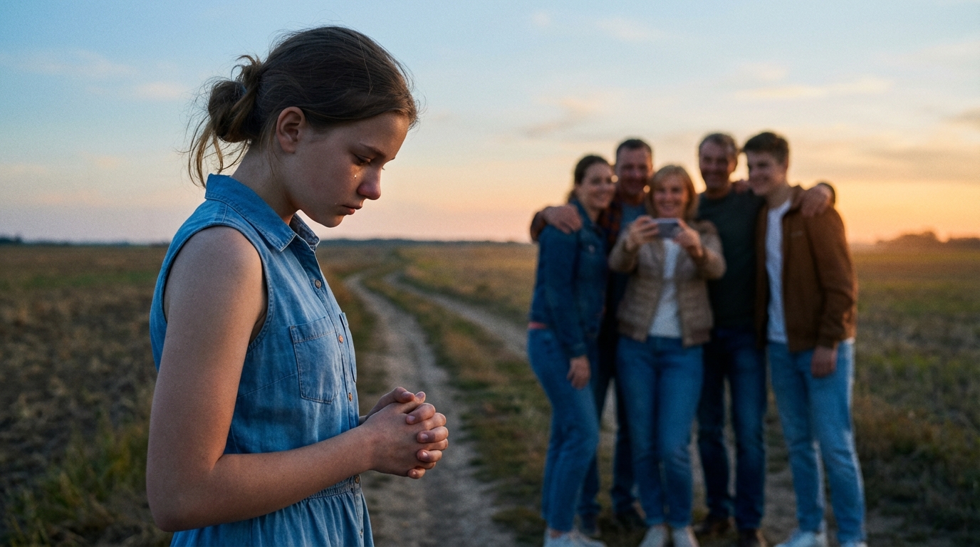 Bei einem Familientreffen wurde meiner siebenjährigen Adoptivtochter gesagt, sie gehöre nicht aufs Familienfoto, weil sie „nicht zur richtigen Familie gehöre“. Sie weinte die ganze Nacht lautlos, selbst als ihr Vater neben ihr stand. Als ich erfuhr, was passiert war, schrie ich nicht. Ich tat Folgendes: Drei Stunden später brach die ganze Familie in Tränen aus…