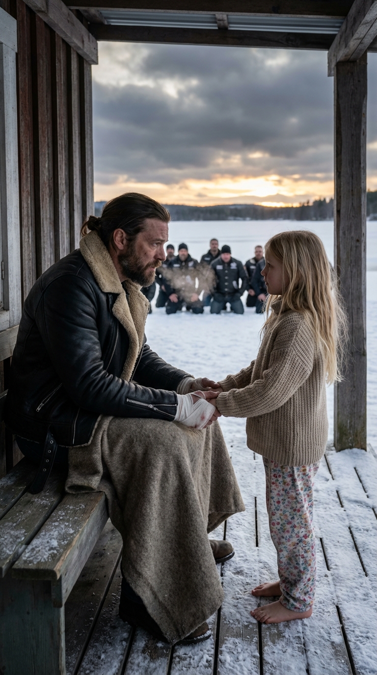 Sie war sechs Jahre alt, barfuß in Socken, die bereits durchnässt waren, stand knietief im Schnee, der durch ihren Pyjama drang, als wäre der Stoff nichts weiter als eine Andeutung, und sie zerrte mit allem, was ihr kleiner Körper aufbringen konnte, an einem Mann, der viel zu schwer zum Bewegen, viel zu gebrochen zum Retten und nach allen sichtbaren Anzeichen viel zu gefährlich zum Berühren gewesen sein sollte