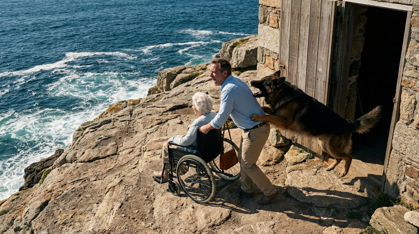 Der reiche Sohn stieß seine gelähmte Mutter von einer Klippe – doch er vergaß seinen treuen Hund … und das Ende.