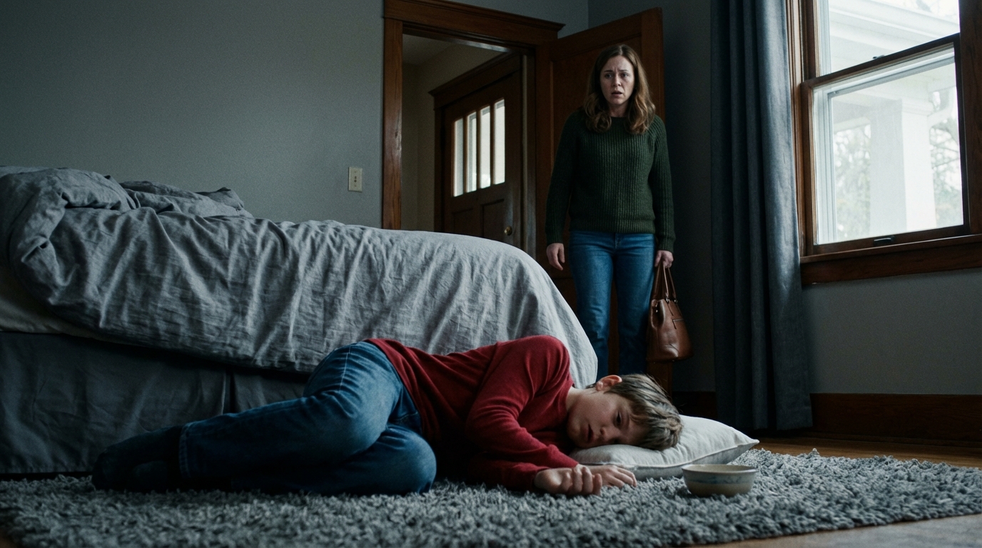 Meine Schwägerin rief aus einem Resort an und bat mich, ihren Hund zu füttern – doch als ich ankam, war kein Hund da… nur ihr fünfjähriger Sohn, eingeschlossen in einem Zimmer.