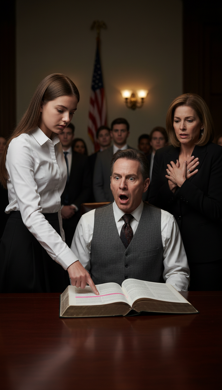 „Szándékosan hagyta benne ezt a hibát?” – kérdezte a lányom a főnökömtől, miközben a szerződést tanulmányozta, én pedig teljesen megkövülve álltam mellette… és amikor a főnököm újra odanézett…