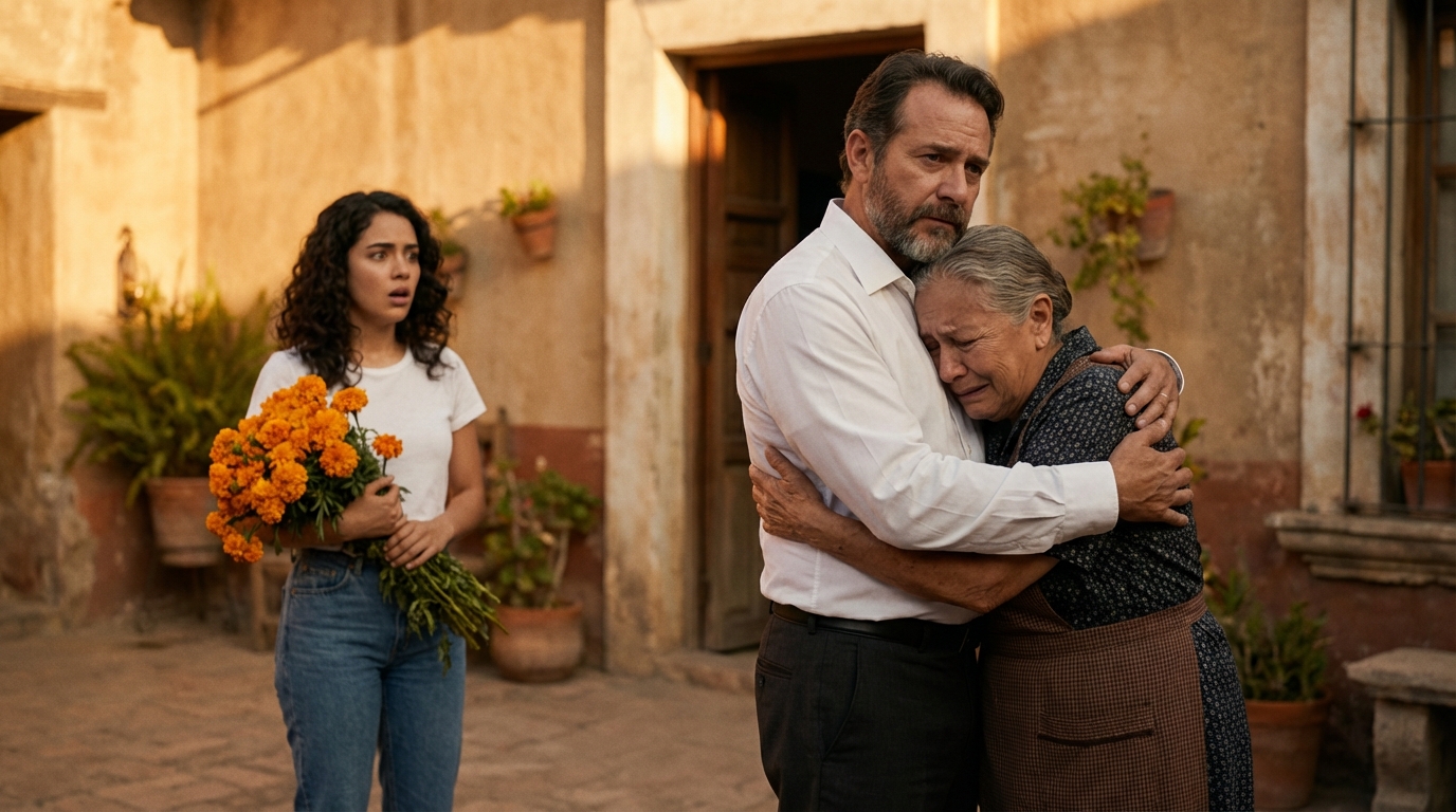 „Eine 20-jährige Frau war in einen Mann über 40 verliebt. Als sie ihn eines Tages nach Hause brachte, um ihn ihrer Familie vorzustellen, erkannte ihre Mutter ihn sofort und rannte auf ihn zu, um ihn fest in die Arme zu schließen…“