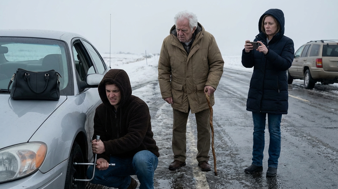 Eines Tages half ich einem unbekannten Paar auf der Autobahn: Eine Woche später rief meine Mutter mich an und sagte: „Schalt sofort den Fernseher ein! Wie konntest du mir das nicht erzählen?“