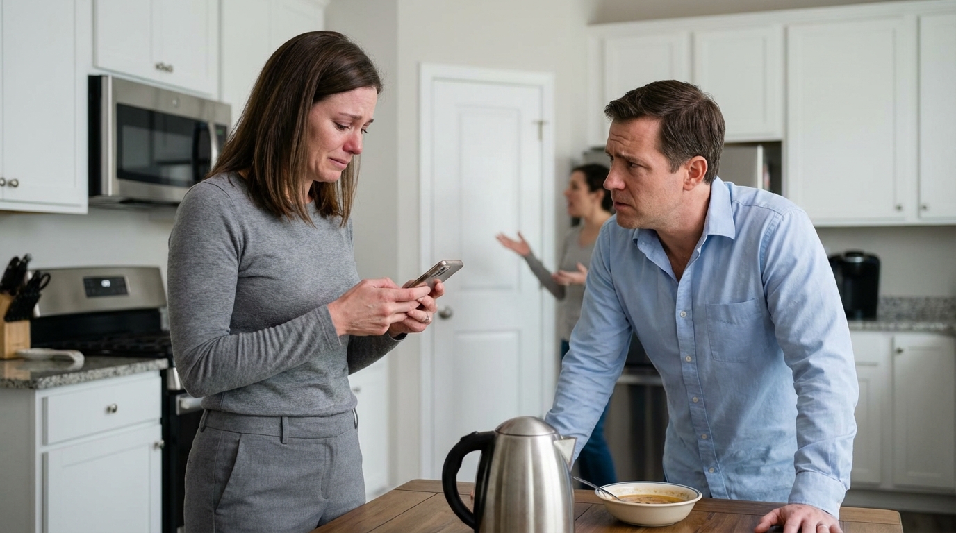 — Du hast hundertfünfzigtausend an deine MUTTER überwiesen?!” Angela wurde steif. “Das sind alle unsere Ersparnisse!