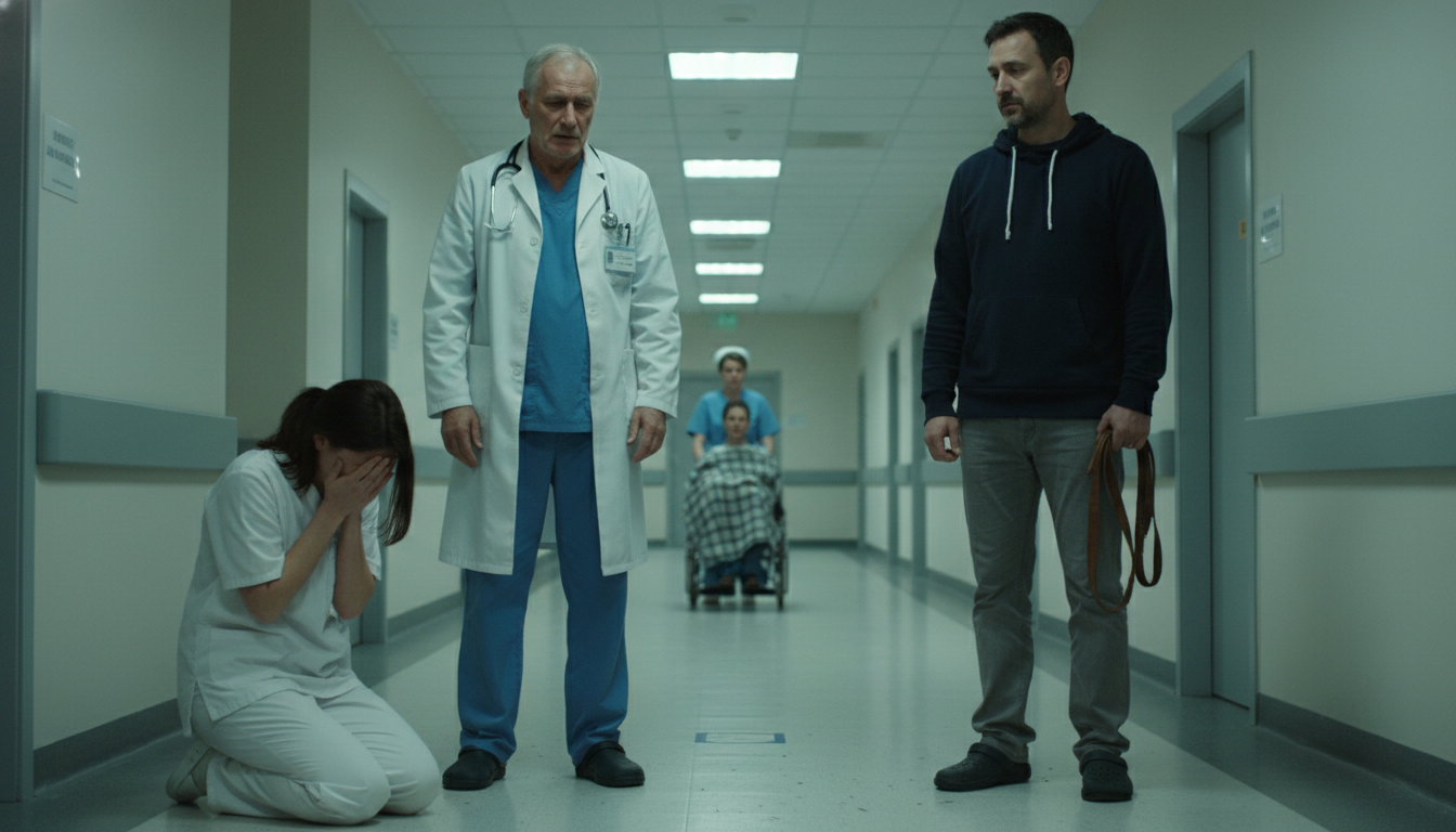 “Sie sagten, ich sei die Treppe hinuntergefallen – die Frage des Arztes brachte die Wahrheit ans Licht, die ich nicht sagen wollte.”