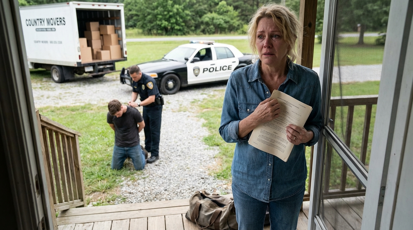 Mein Mann hat meine Ranch im Wert von zwei Millionen Dollar für fünf Dollar an seine Freundin verkauft. Er dachte, ich würde zusammenbrechen. Verschwinde leise. Geh beschämt und gebrochen. Er glaubte, mein Schweigen bedeutete, ich hätte verloren.