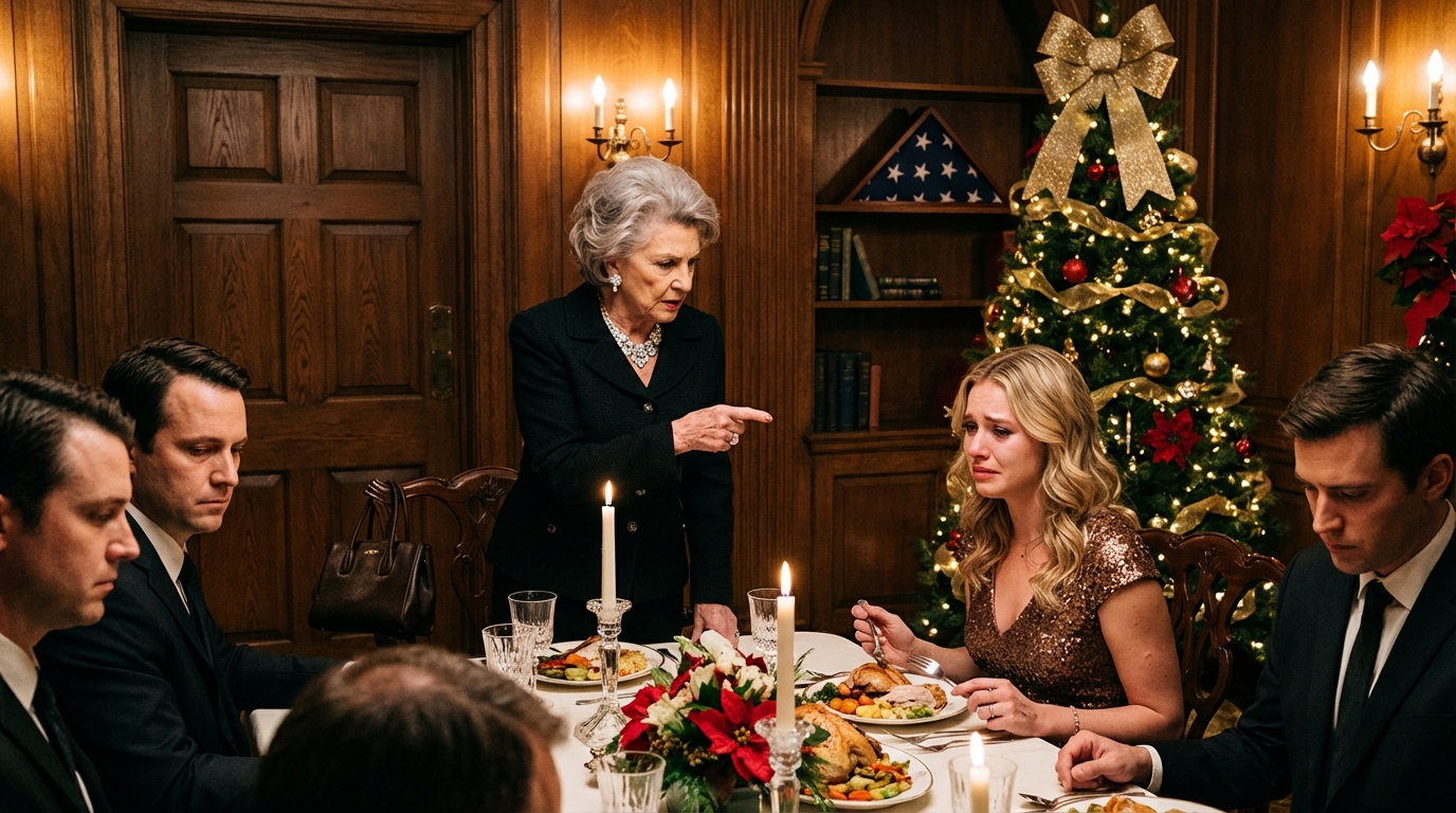 “Sie kann dir keine Kinder schenken! Lass dich von ihr scheiden!” schrie meine Schwiegermutter beim Weihnachtsessen. Die ganze Familie nickte zustimmend. Mein Mann stand auf, zog Adoptionspapiere hervor und sagte: “Eigentlich wurden wir für Drillinge genehmigt. Dann wandte er sich mir zu: “Und noch etwas…” Der Raum wurde still.