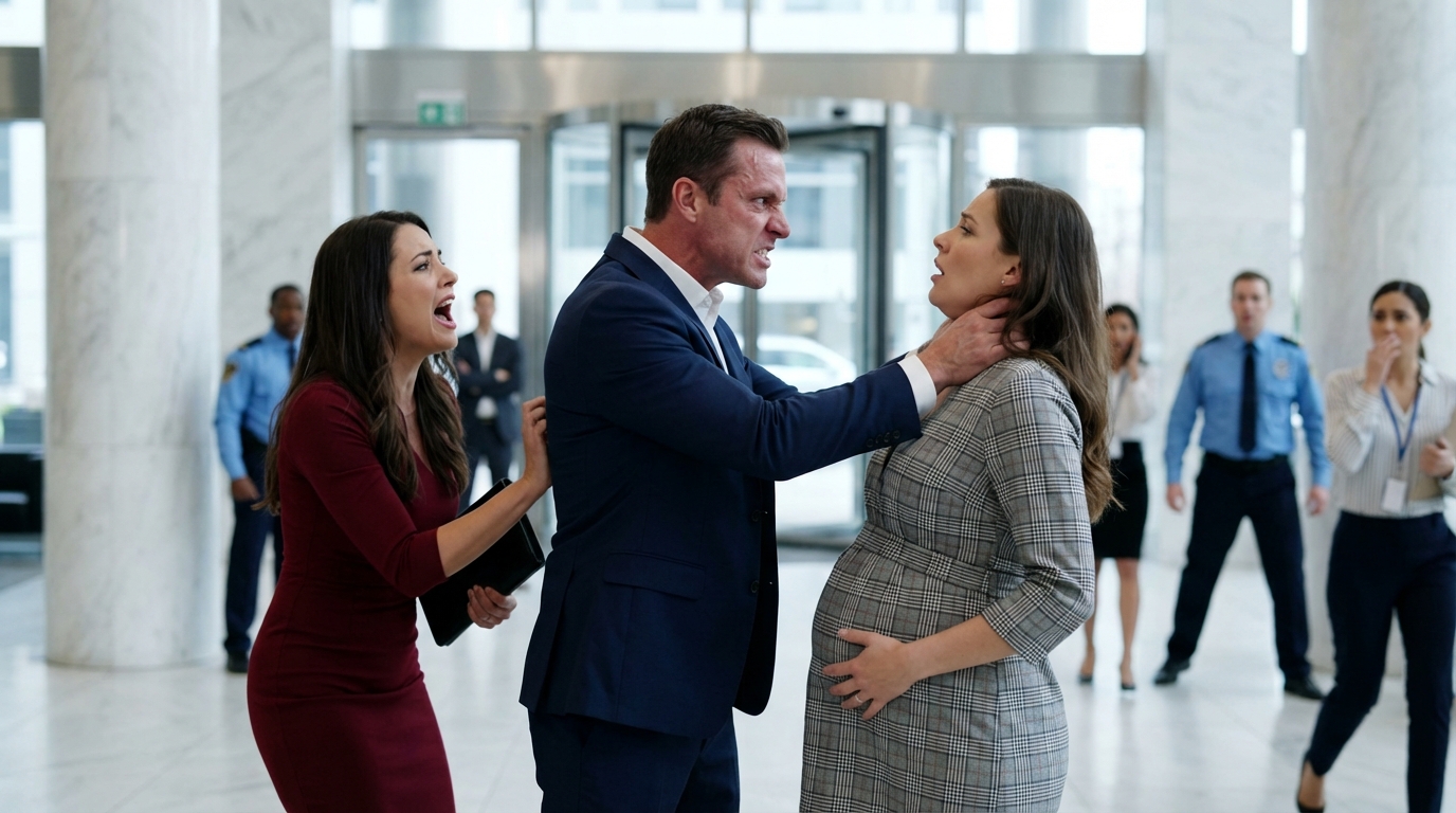 CEO schlägt schwangere Ehefrau im Einkaufszentrum wegen seiner Geliebten – ihr milliardenschwerer Vater war heimlich undercover…