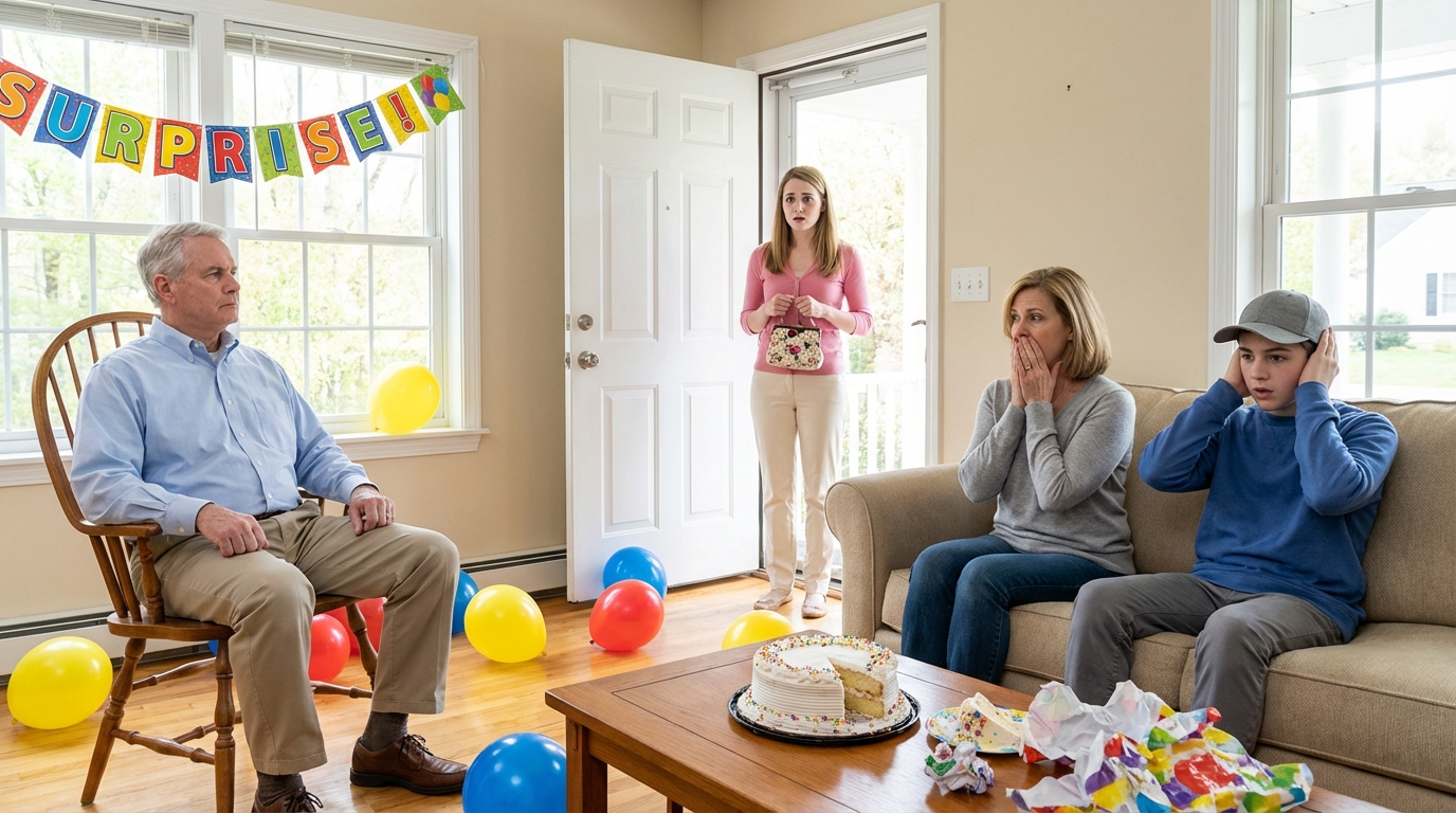 Opa sah, wie ich aus einem Taxi stieg, und fragte: “Wo hast du Geburtstag, BMW?” Mama lachte und sagte: “Oh, wir haben es deiner Schwester gegeben!” Er schwieg einen Moment… Am nächsten Tag rief er dann seinen Anwalt an.