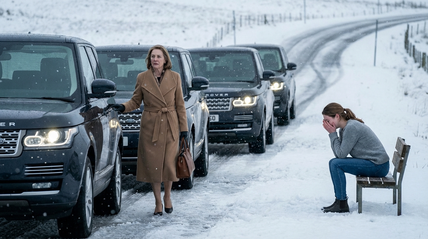 Am Heiligabend rausgeworfen… Aber nachdem ich einem Fremden meine Stiefel gegeben hatte, umringten mich 19 schwarze BMWs