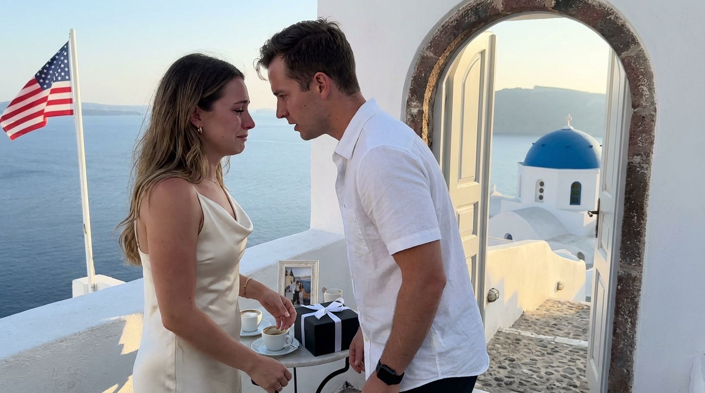 Die Box kam auf unserer Hochzeitsreise an. Er erstarrte, sobald er es sah. “Warum bist du so nervös?” flüsterte ich. Ich öffnete es und fand ein Foto – ihre Hand auf seiner Brust. Auf dem Zettel stand: “Du verdienst es, es zu wissen.” Ich sah ihm in die Augen und sagte: “Warum sollte sie mir das schicken, Jacob?” Er konnte nicht sprechen… Weil sie direkt hinter mir stand.