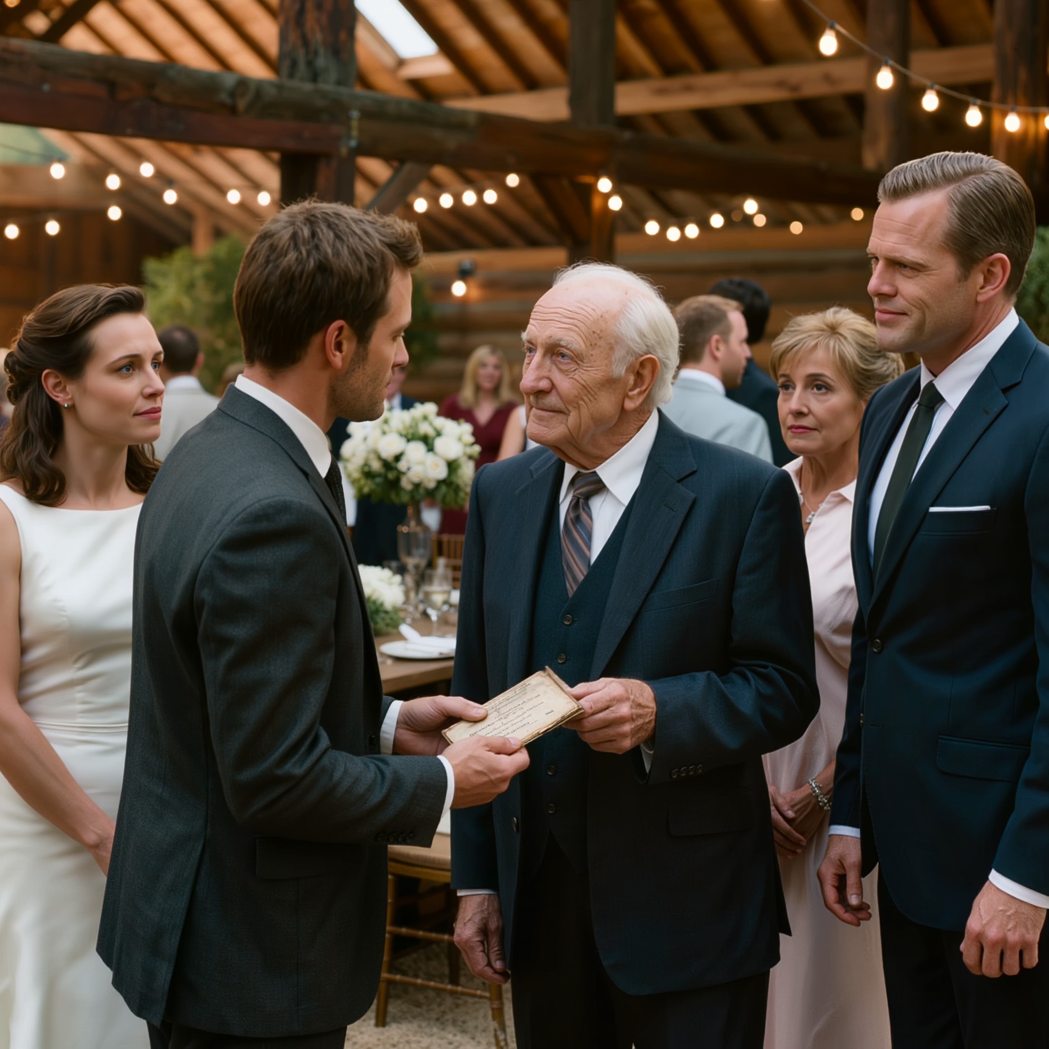 Til mit bryllup gav bedstefar mig en gammel bankbog. Far snuppede den og sagde: “Den bank lukkede i 80’erne. Han er forvirret.” Bedstefar døde kort efter. Jeg tog alligevel i banken. Bankdirektøren tjekkede optegnelserne, kiggede op på mig og sagde: “Hr., De må gerne sætte Dem ned…”