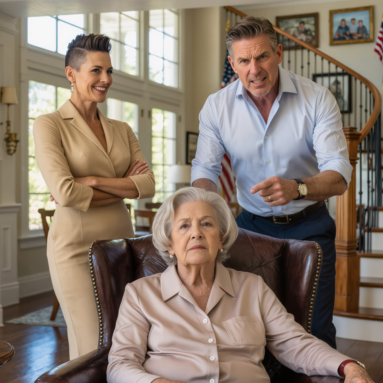 Jeg overhørte ved et uheld min søn og hans forlovede grine over at sende mig på plejehjem og overdrage mit hus til hendes familie inden brylluppet. Jeg sagde ingenting, ringede blot til min advokat, solgte huset og ventede stille og roligt på det øjeblik, hvor den nye ejer trådte ind ad døren.