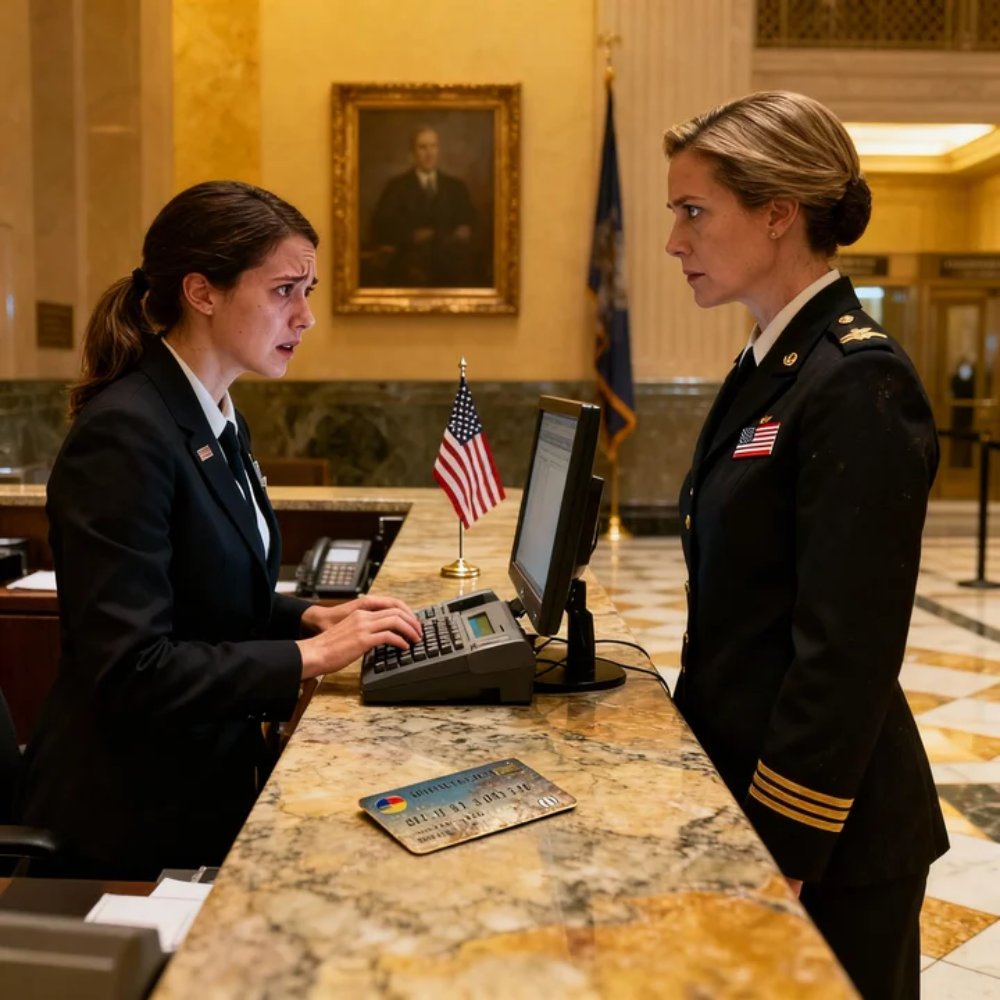 Efter min bedstefars begravelse tog min far huset og gav mig et kort på 1.000 dollars, som han påstod var en “tjeneste” – og smed mig derefter ud, fordi jeg var adopteret. Jeg følte mig ydmyget og ignorerede det i fem år. Da jeg gik i banken for at annullere det, sagde kassereren noget … der chokerede mig. LUS.