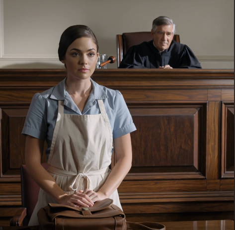 Dommeren kiggede på mit forklæde og smilede: “Du er servitrice … Hvilke kvalifikationer kunne du overhovedet have?” Mine forældre grinede så meget, at de ikke kunne trække vejret – indtil jeg gik hen til dommerbordet, lagde en slidt lædermappe og spurgte: “Jeg kender reglen mod evighed … kender du?” Retssalen blev helt stille, for for første gang den morgen var der ingen, der kiggede på mig som om jeg var til spøg.