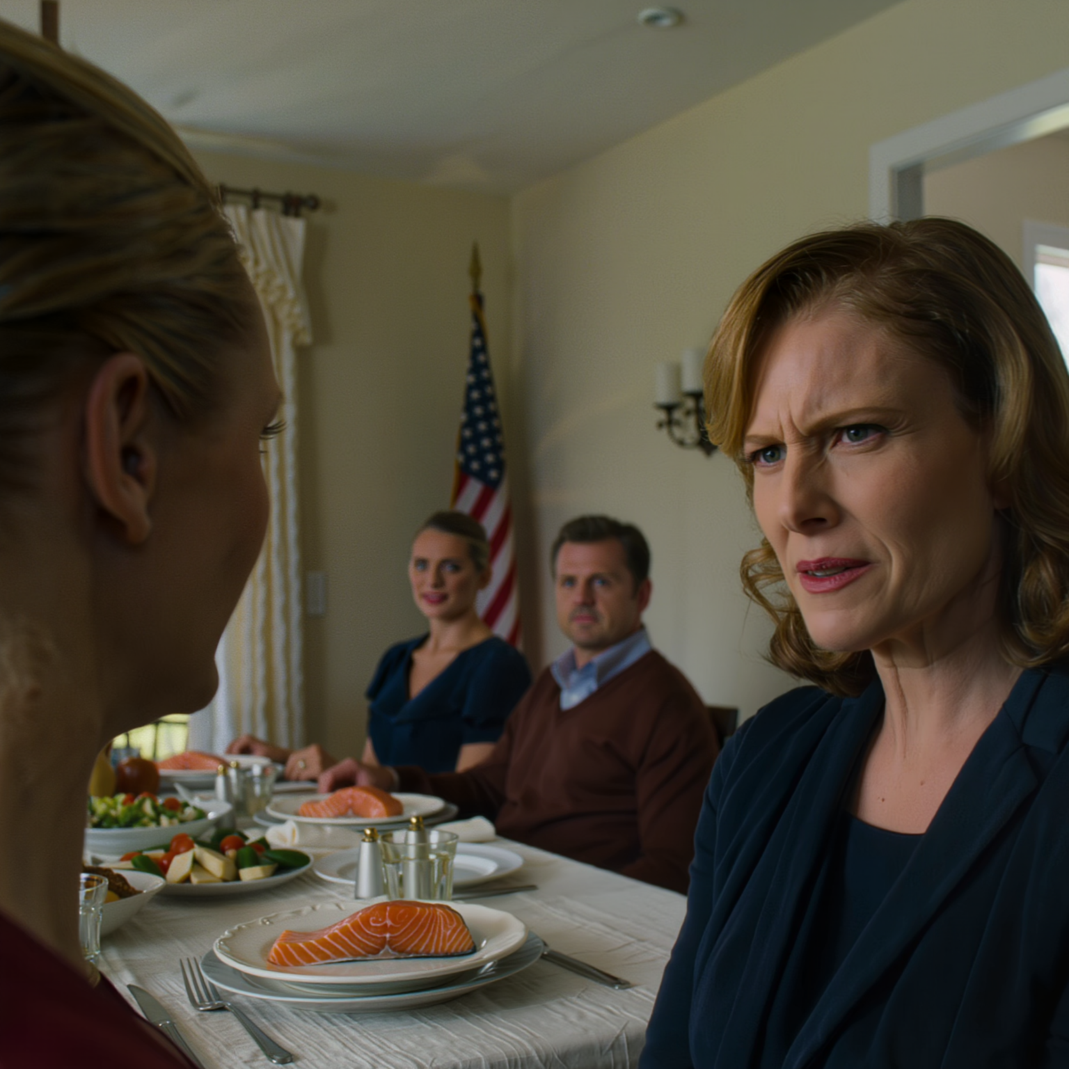 “Du er ikke halvt så kvinde som din søster,” sagde min mor ved aftensmaden. Jeg skubbede stolen tilbage og sagde: “Så kan hun begynde at betale din husleje.” Far blev bleg: “Husleje? Hvilken husleje?”