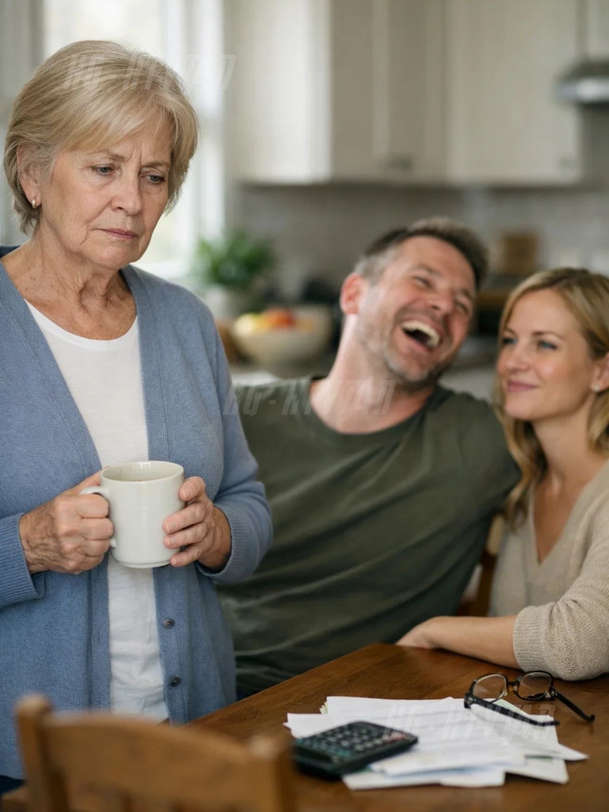 Min søn grinede faktisk, da jeg fortalte ham, at jeg stadig havde opsparinger efter tredive år med at drive et lille vaskeri i Portland. Ikke en høflig latter – en af ​​de der lette, afvisende latter, der siger, at en person allerede har bestemt din fremtid for dig. I hans tanker var jeg 72, enkemand, stille og tæt nok på enden til, at uanset hvad jeg havde, snart ville tilhøre hans familie alligevel. Jeg lod ham grine. Jeg hældte kaffe op. Jeg sagde meget lidt. Men tre dage senere, mens jeg stod alene i mit køkken og lavede te, ringede banken for at bekræfte en anmodning om at overføre kontrollen over kontoen i mit navn. Jeg havde ikke godkendt noget. I det øjeblik, med kedlen stadig varm og huset pludselig føltes meget mindre, indså jeg, at min familie havde begået den samme fejl i årevis: de troede, at alderen havde gjort mig uskadelig. Hvad de ikke forstod var, at jeg havde brugt et helt liv på at bemærke præcis, hvornår nogens hånd bevægede sig, hvor den ikke hørte hjemme.