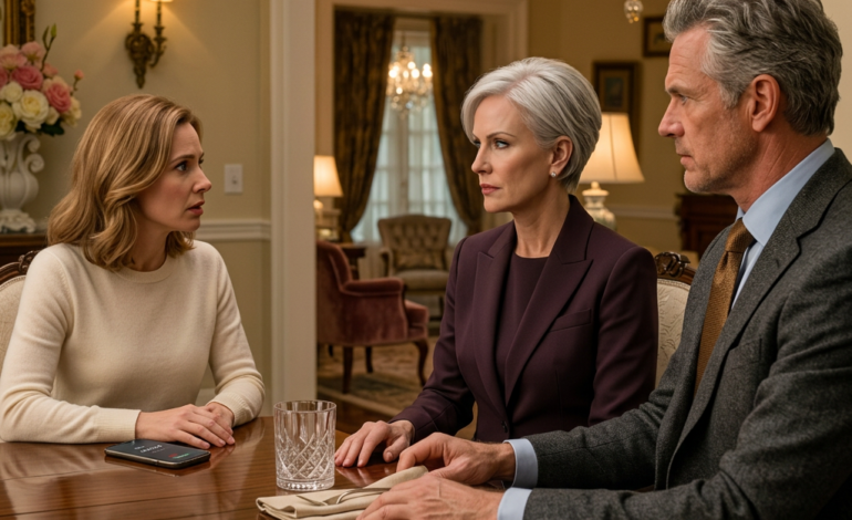 “Vi ringede til spillestedet og aflyste alt,” annoncerede mor. “Den mand er ikke den rette for dig.” Far tilføjede: “Depositummet kunne ikke refunderes, så vi sparede dig også penge.” Så ringede spillestedets leder: “Fru Thornton, en person, der påstod at være din mor, forsøgte at aflyse dit arrangement på din egen ejendom. Skal vi kontakte sikkerhedsvagterne?”