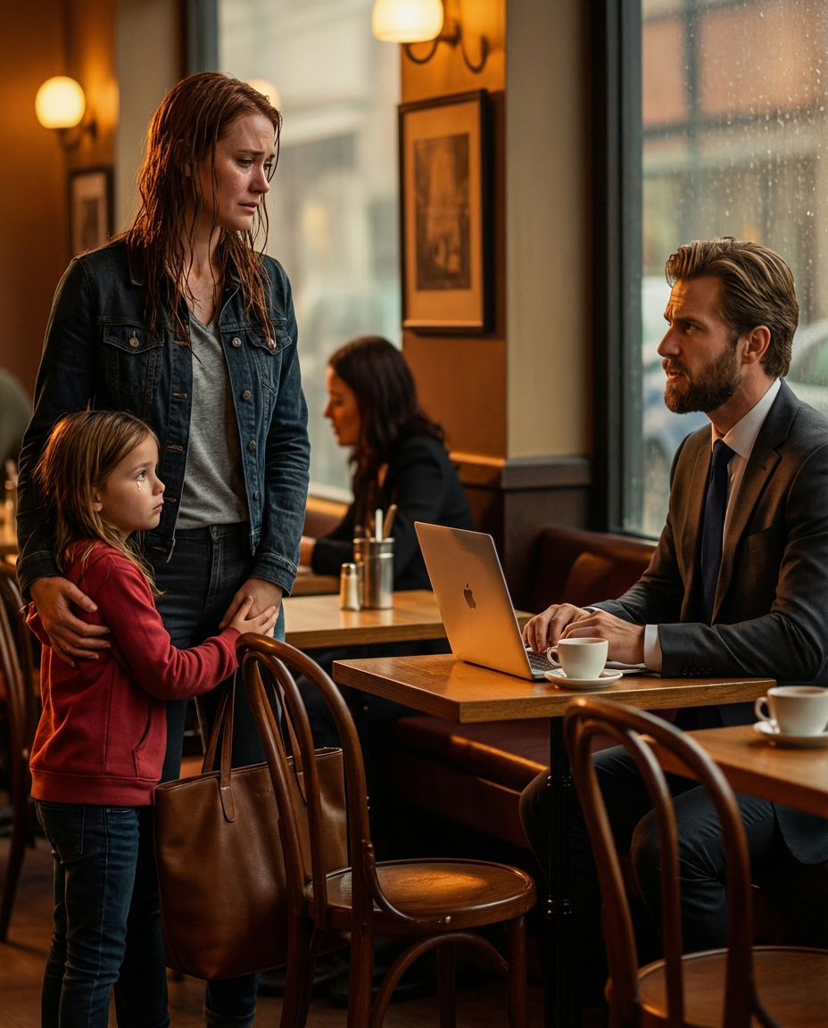 “Må jeg dele dette bord?” spurgte den enlige mor – “Kun hvis jeg betaler regningen,” sagde milliardærchefen