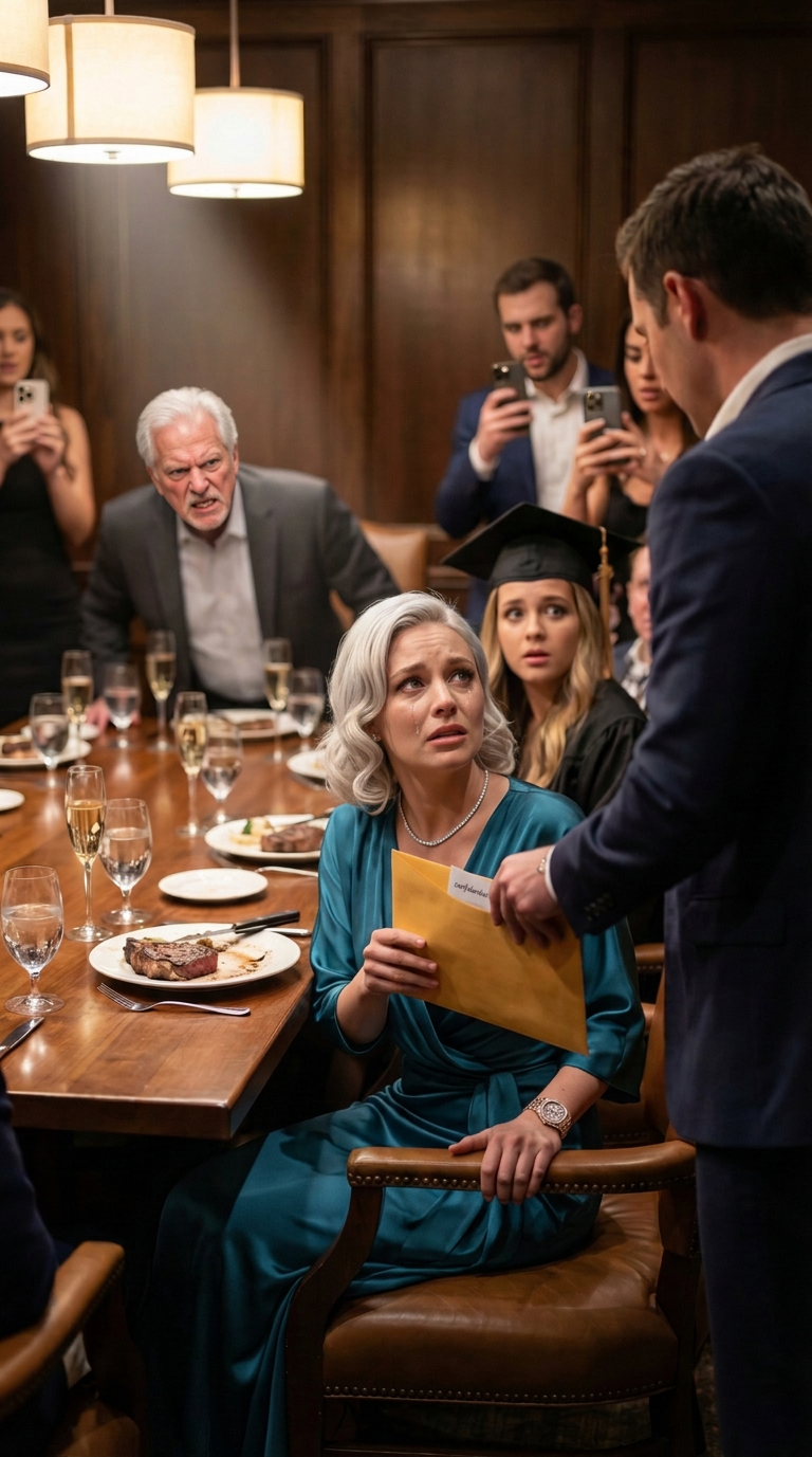 Mine forældre kaldte mig altid “den dumme”, mens min søster fik et helt lift til Harvard. På hendes dimissionsdag sagde far, at hun ville arve ALT – en ny Tesla og et palæ til 13 millioner dollars. Jeg sad stille bagi – INDTIL EN FREMMED KOM IND, GAV MIG EN KUVERT OG HVISKEDE … NU ER DET TID TIL AT VISE DEM, HVEM DU VIRKELIG ER …