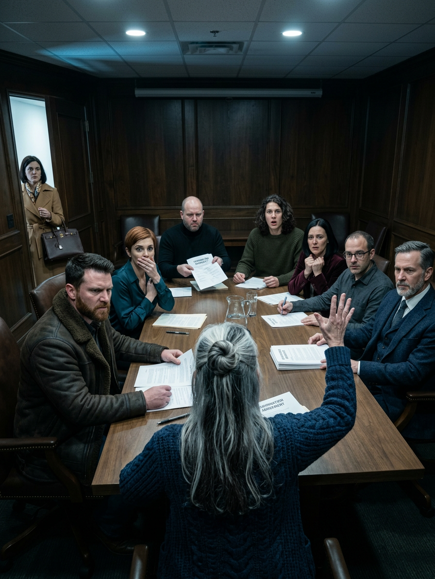 AT 6:12 P.M., MY ELDEST SON TEXTED ME LIKE I WAS AN EMPLOYEE: “FAMILY MEETING. URGENT. 7:30. BACK ROOM AT HUNTER STEAKHOUSE. DON’T BE LATE.” I WAS 68, STILL RUNNING THREE LAUNDROMATS, A HOUSE, AND A LITTLE LAKE CABIN—SO I FIGURED HE WANTED TO TALK “PLANS.” BUT WHEN I WALKED INTO THAT PRIVATE ROOM OUTSIDE DENVER, THERE WERE NO MENUS, NO DINNER… JUST SIX FACES, A STRANGER IN AN EXPENSIVE SUIT, AND A STACK OF PAPERS READY FOR MY SIGNATURE. JASON LEANED IN AND WHISPERED, “SIGN IT TONIGHT… OR WE’LL RUIN YOU.” I DIDN’T FLINCH—I JUST LIFTED MY HAND, COUNTED THEM OUT LOUD… AND SMILED. “FUNNY,” I SAID SOFTLY, “BECAUSE I ONLY BROUGHT ONE.” THEN THE DOOR HANDLE TURNED…