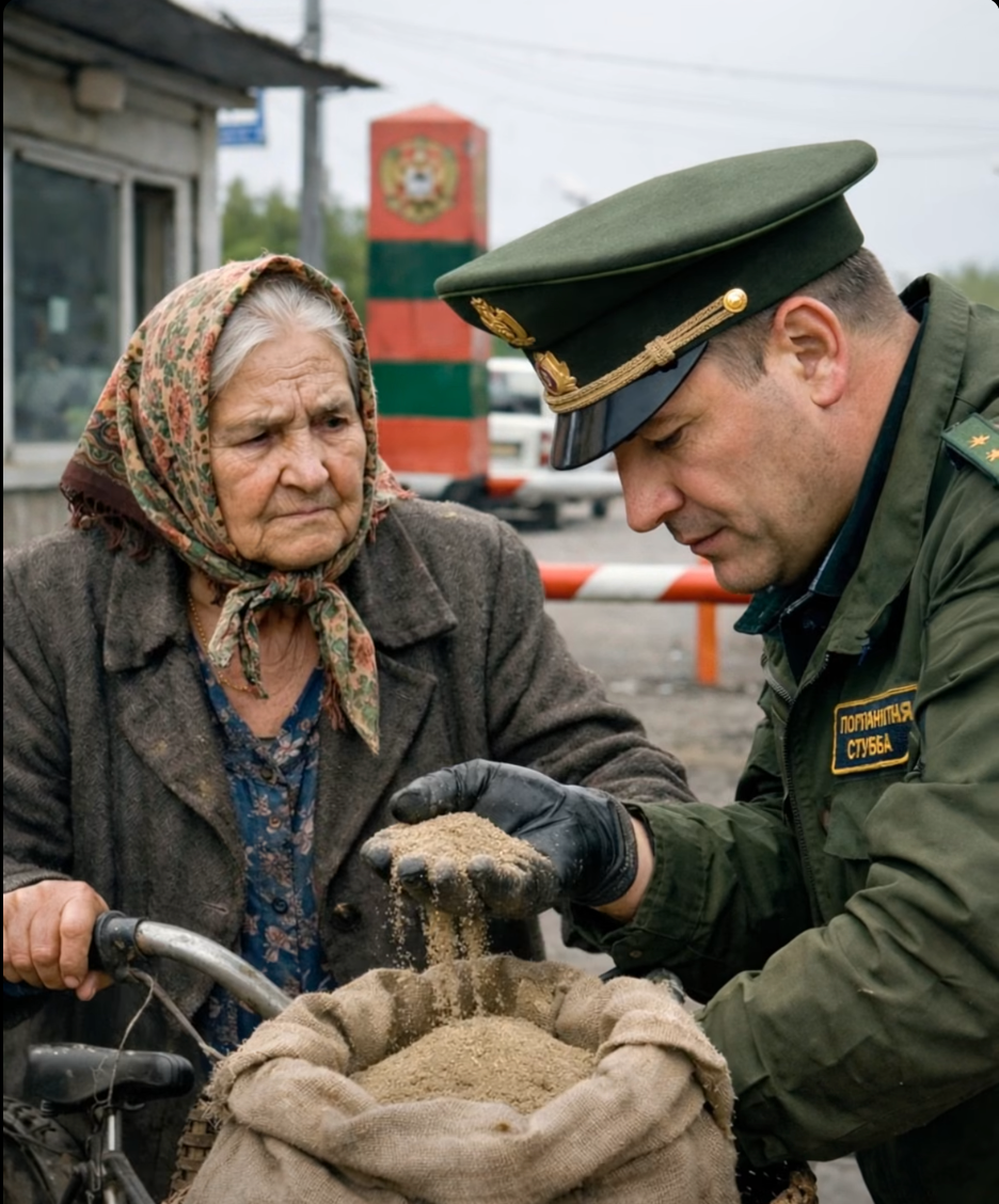 Hver dag dukkede en ældre kvinde op ved grænsen på en gammel cykel med en sæk sand i kurven – grænsevagterne kunne i lang tid ikke forstå, hvorfor hun havde brug for så meget sand, indtil de en dag opdagede en uventet hemmelighed.